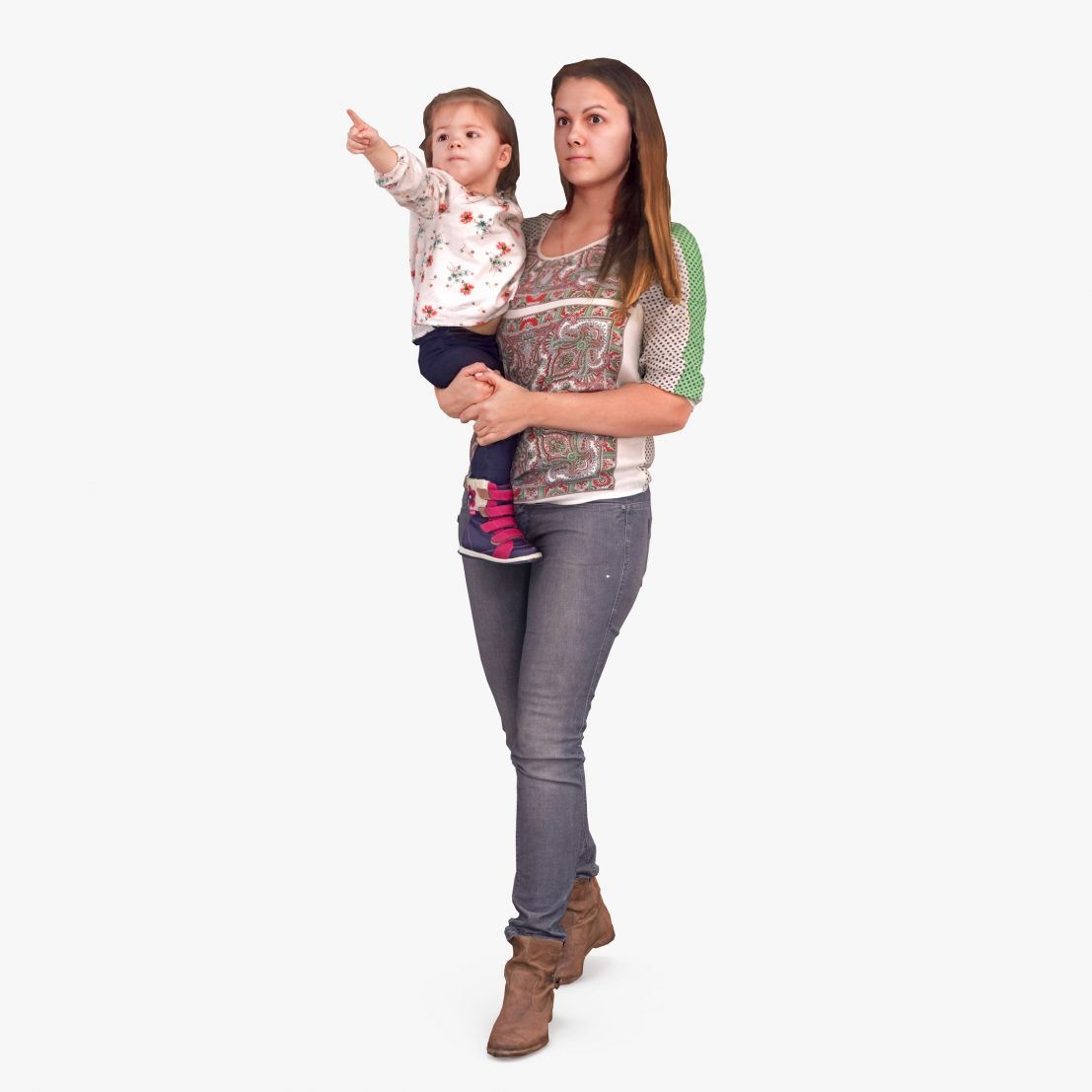 Mother and Baby 3D Model | 3DTree Scanning Studio