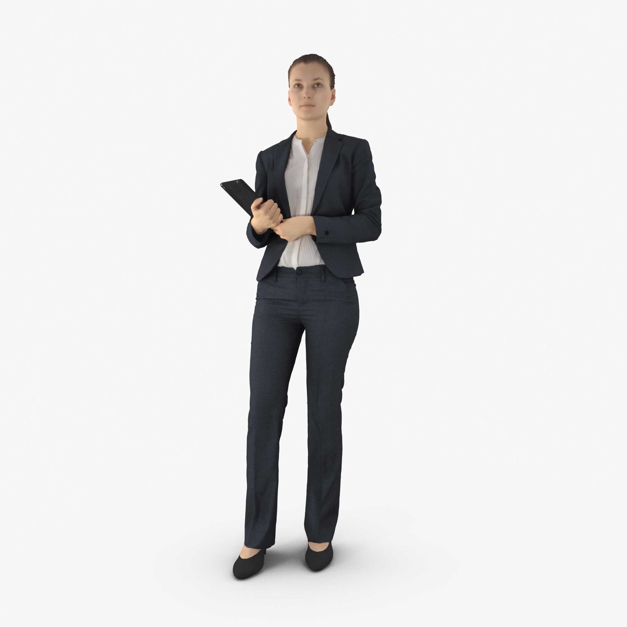 Business Woman Standing 3D Model | 3DTree Scanning Studio