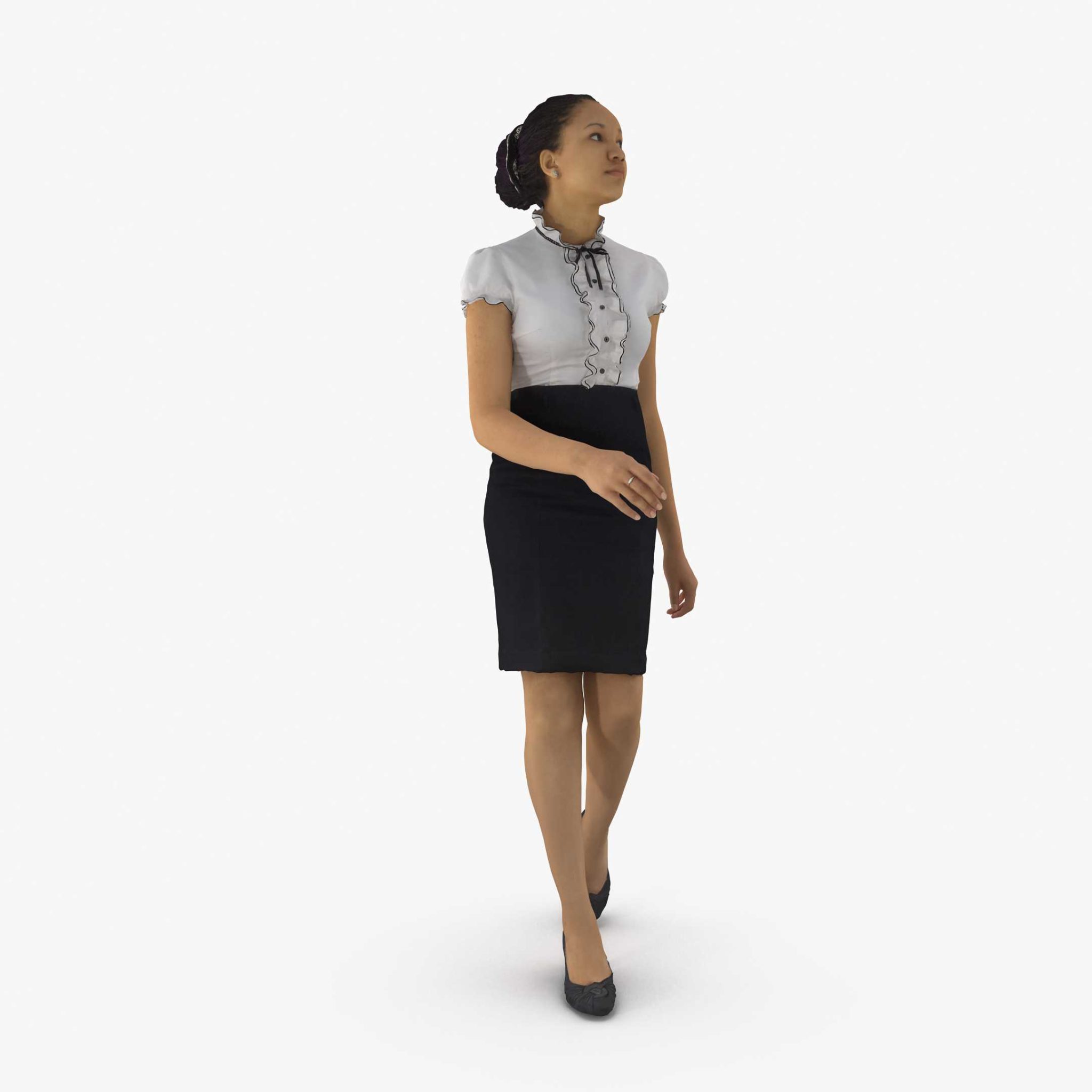 Business Woman Walking 3D Model | 3DTree Scanning Studio