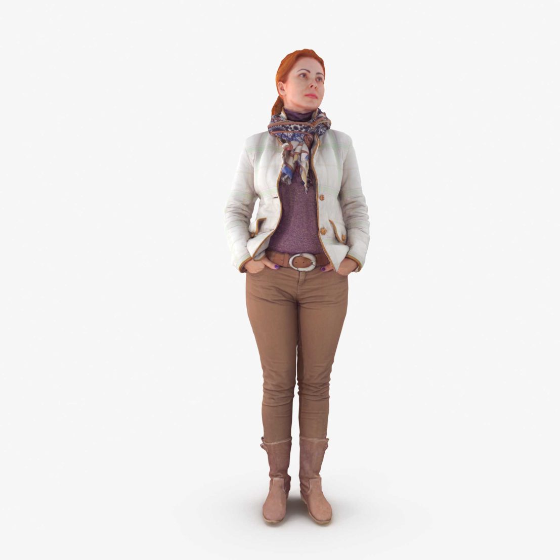 Woman Standing 3D Model | 3DTree Scanning Studio