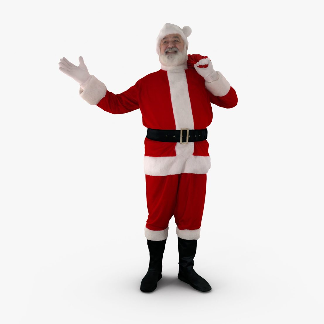 Happy Santa 3D Model | 3DTree Scanning Studio