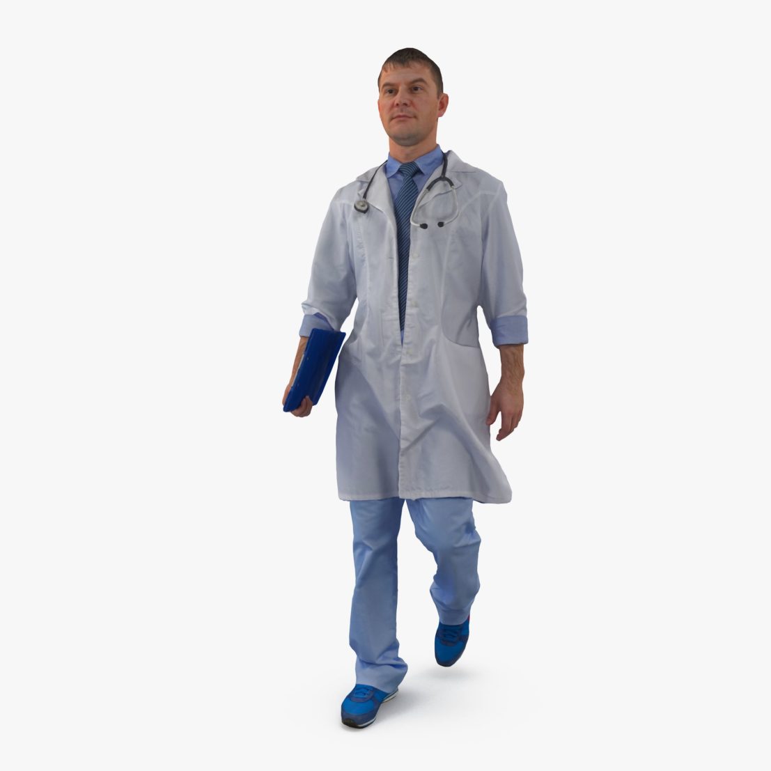 Doctor Walking 3D Model | 3DTree Scanning Studio
