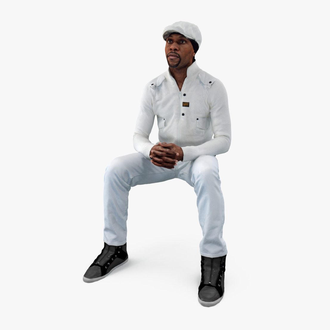 Casual Man Listening 3D Model | 3DTree Scanning Studio