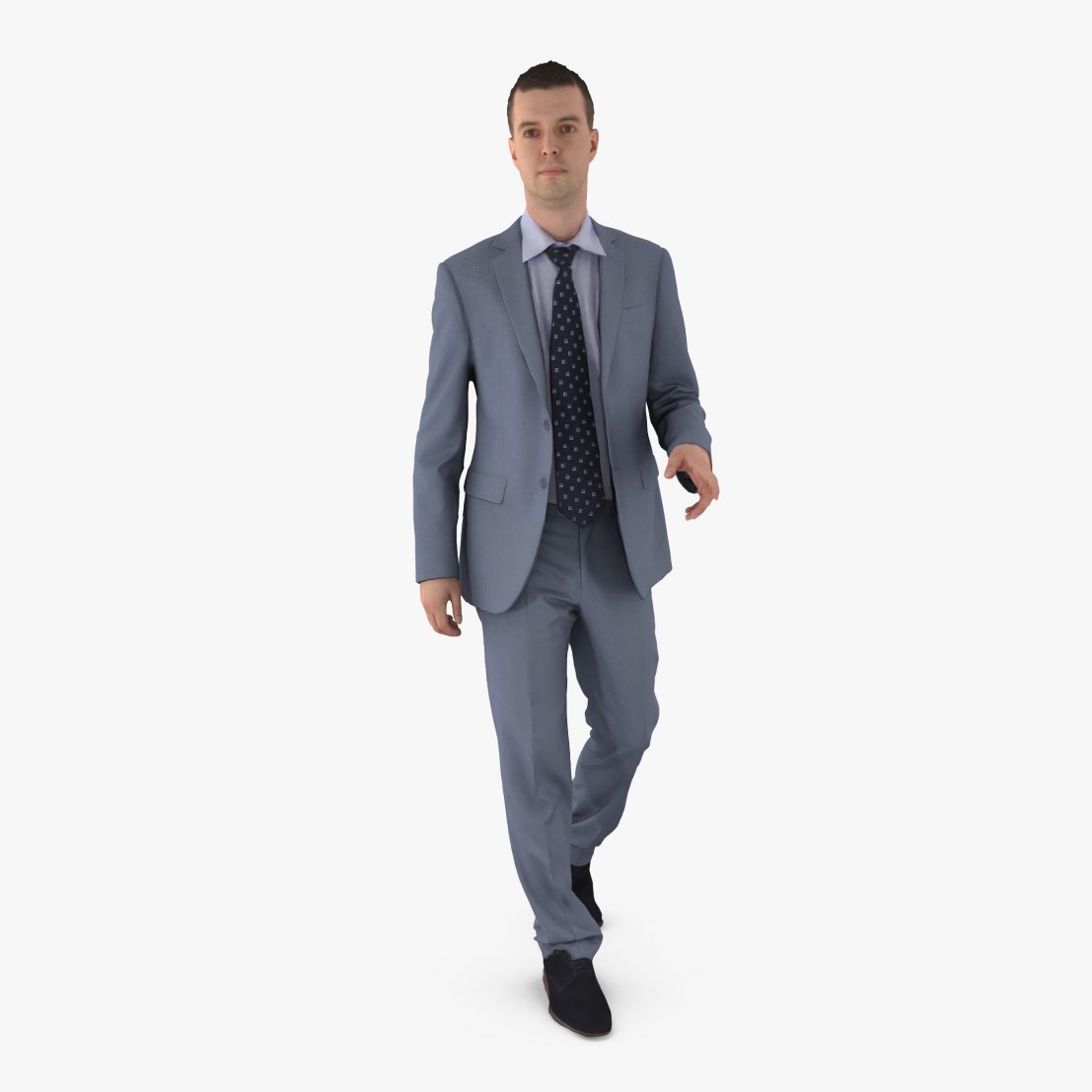 Businessman Stepping 3D Model | 3DTree Scanning Studio