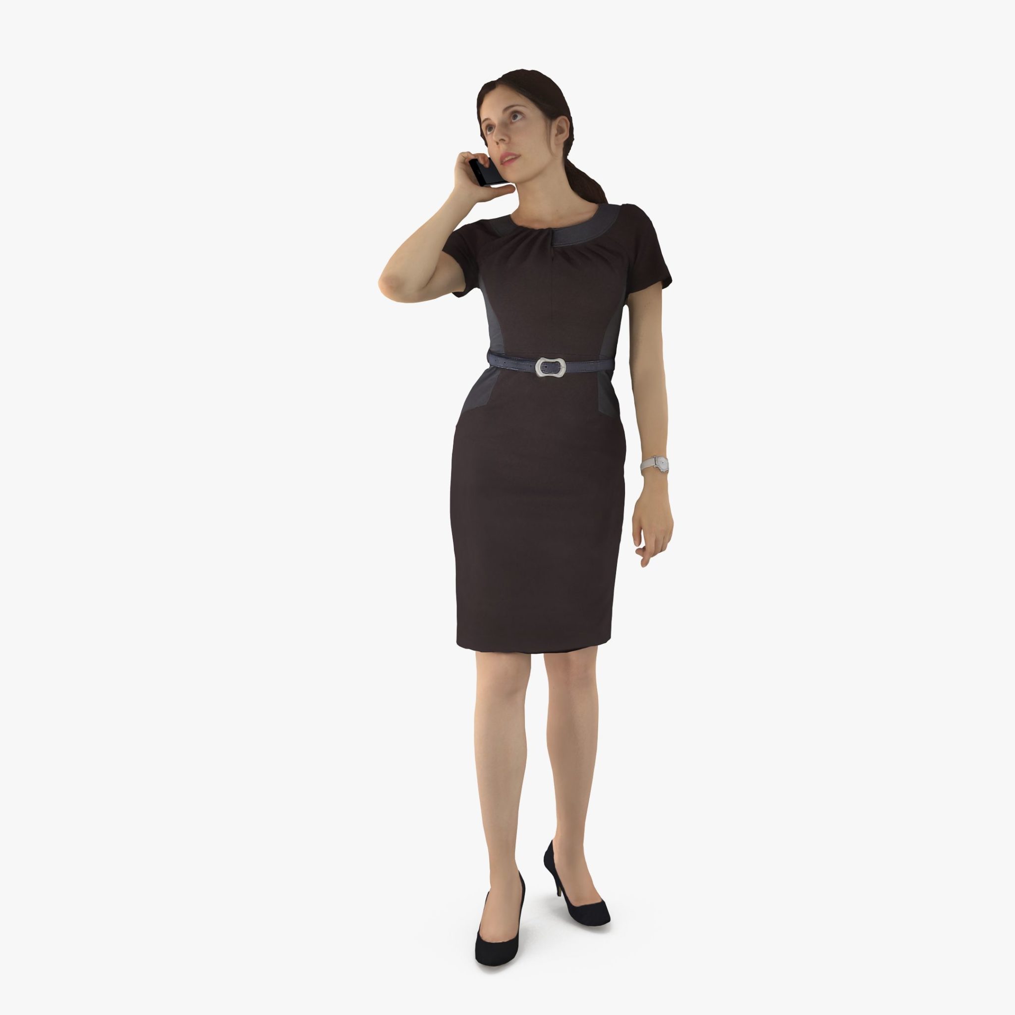 Business Lady in Dress 3D Model | 3DTree Scanning Studio