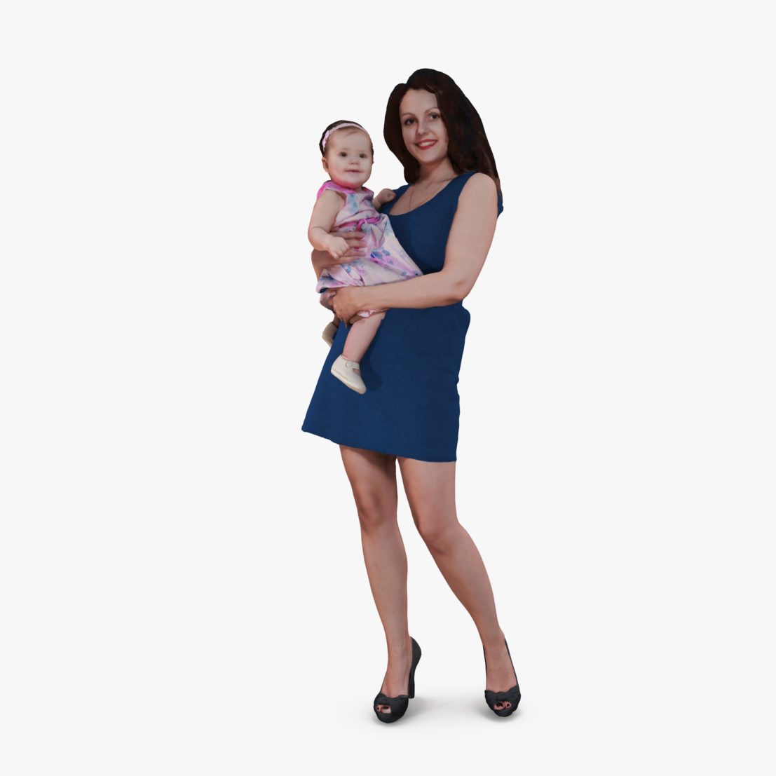Lady with Baby 3D Model | 3DTree Scanning Studio