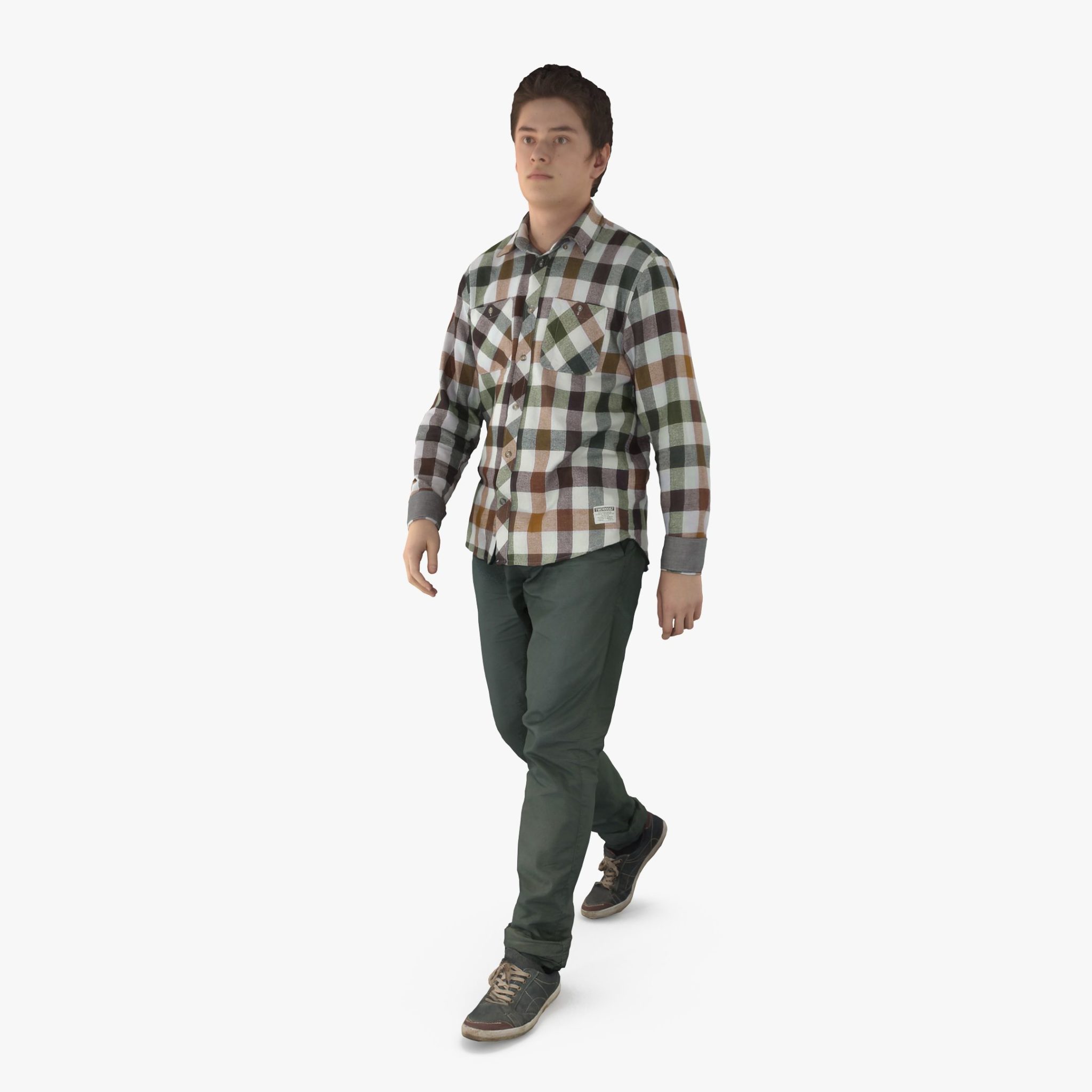 Urban Man Walking 3D Model | 3DTree Scanning Studio