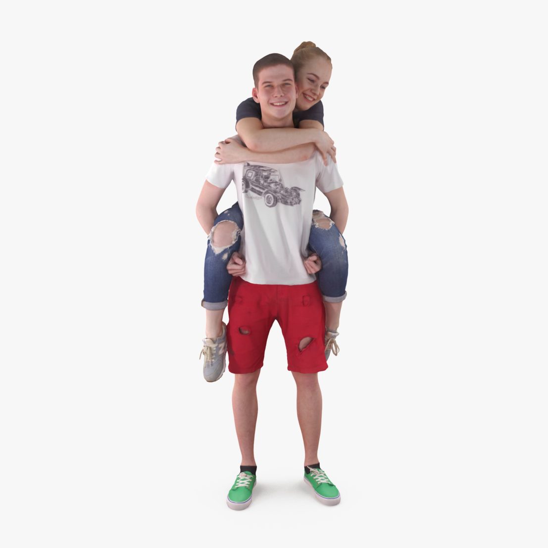 Young Couple 3D Model | 3DTree Scanning Studio