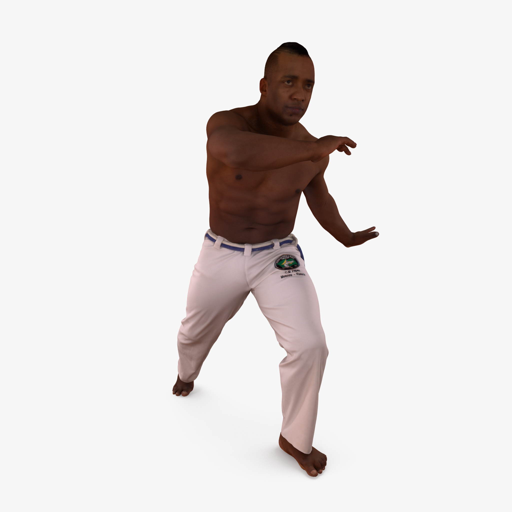 Capoeira Fighter 3D Model | 3DTree Scanning Studio