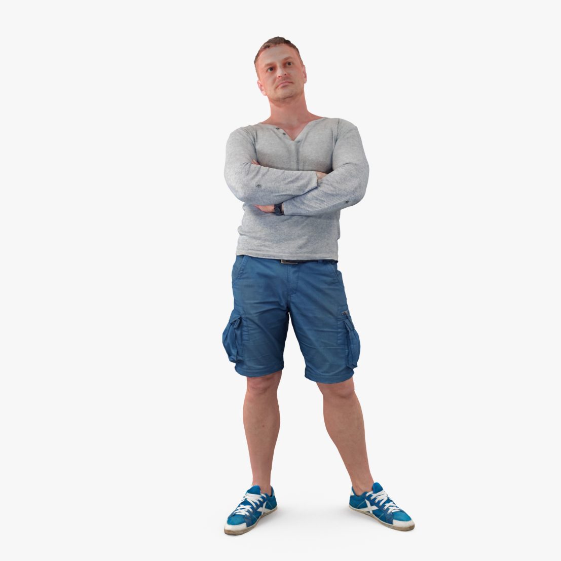 Casual Athletic Male 3D Model | 3DTree Scanning Studio