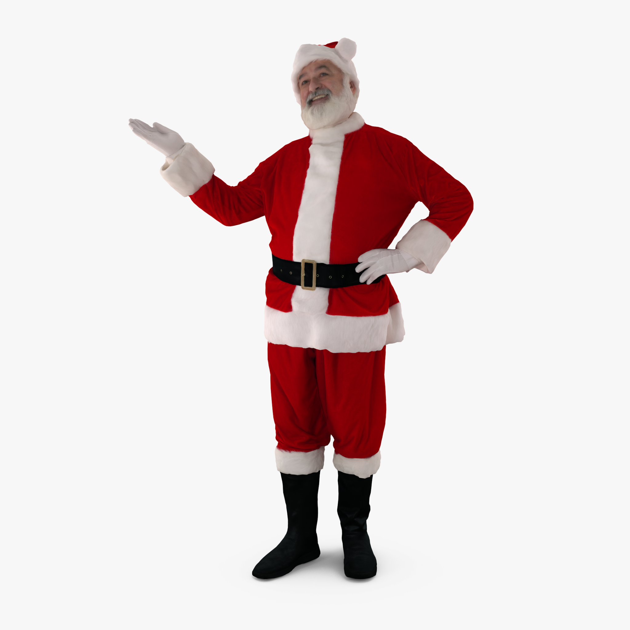 Santa Presenting 3D Model